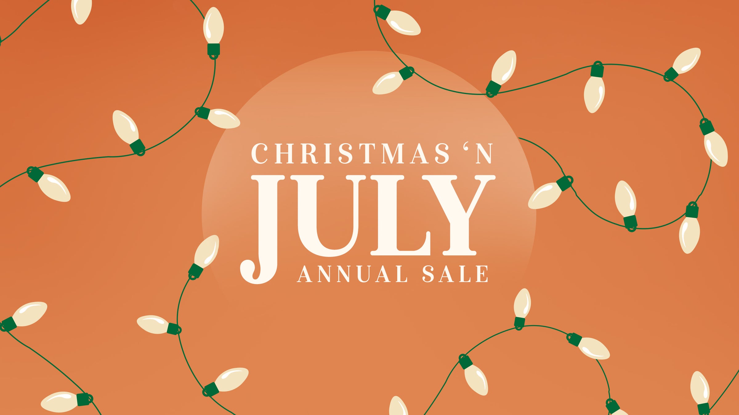 the annual Christmas in July sale | herb'neden