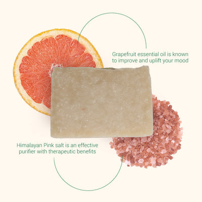 Grapefruit & Himalayan Pink Salt Bar Soap