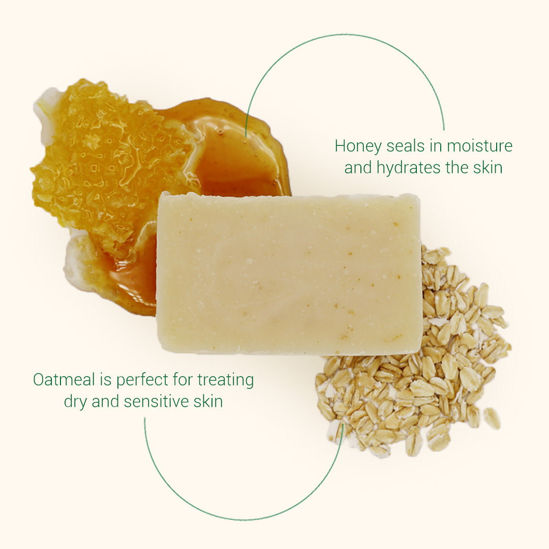 Oatmeal & Honey Soap - A Fragrance-Free, All-Natural Clean – Bees and  Botanicals